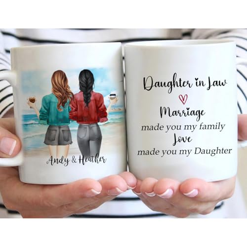 Custom Mothers Day Gift for Daughter-In-Law | Customised Coffee Mug | 11 OZ