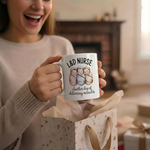 L&D Nurse Labor and Delivery RN Gift for OB | Ceramic Coffee Mug | 11 OZ
