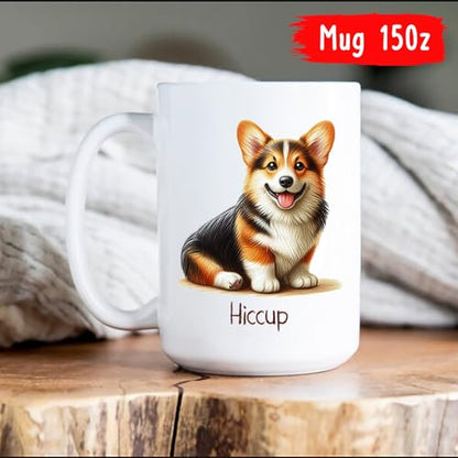 Personalized Pembroke Welsh Corgi | Customised Coffee Mug | 11 OZ