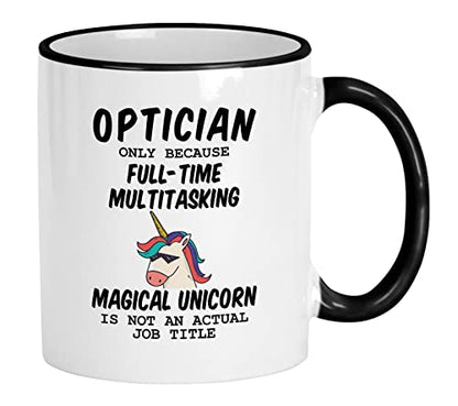 Optometry Gifts Optometrist Optician Because | Ceramic Coffee Mug | 11 OZ