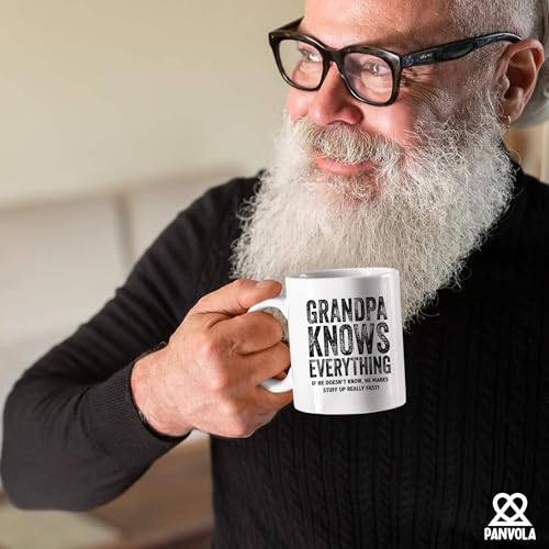 Grandpa Knows Everything Gifts from | Ceramic Coffee Mug | 11 OZ