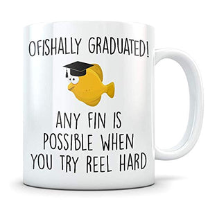 Fish Graduation Gifts Fishing Pun for Future | Ceramic Coffee Mug | 11 OZ