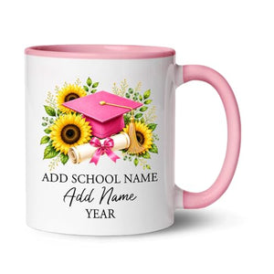 Custom Name Year Graduation Cap | Customised Coffee Mug | 11 OZ