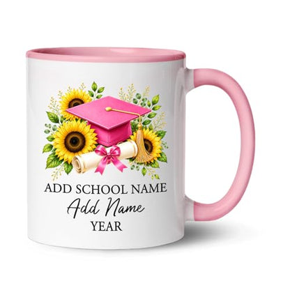 Custom Name Year Graduation Cap | Customised Coffee Mug | 11 OZ