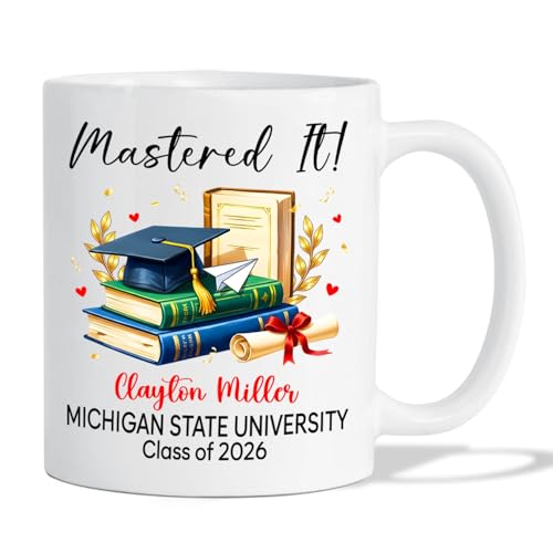 Customized Mastered It Gift For Women Men | Customised Coffee Mug | 11 OZ