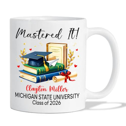 Customized Mastered It Gift For Women Men | Customised Coffee Mug | 11 OZ