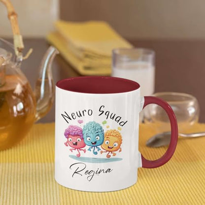 Personalized Name Neurologist Travel | Customised Coffee Mug | 11 OZ