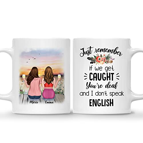 GOSSBY Personalized Custom 2 Sisters Just | Customised Coffee Mug | 11 OZ