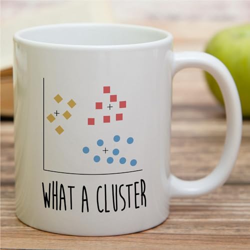 Funny For Data Scientist What A Cluster | Ceramic Coffee Mug | 11 OZ