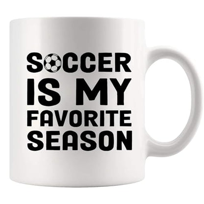 Soccer Is My Favorite Season Player Coach | Ceramic Coffee Mug | 11 OZ