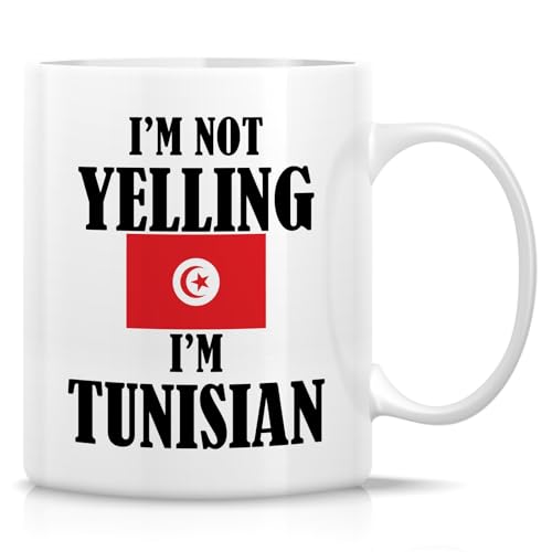 Funny Tunisian I m Not Yelling Sarcasm | Ceramic Coffee Mug | 11 OZ