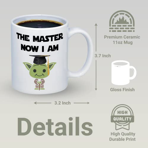 Suchmugs Masters Degree The Master Now I Am | Ceramic Coffee Mug | 11 OZ