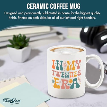 shop4ever In My Twenties Era 20 Year Old Retro | Ceramic Coffee Mug | 11 OZ