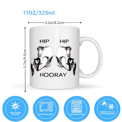 Cheerful Celebration with Hip Hooray Print Fun | Ceramic Coffee Mug | 11 OZ