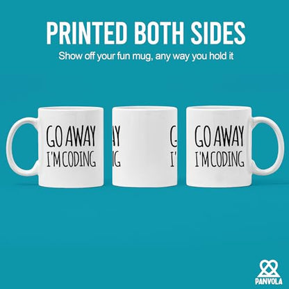Go Away I m Coding Coder Gift Computer | Ceramic Coffee Mug | 11 OZ