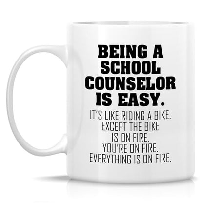 Funny School Counselor or Humorous Sarcastic | Ceramic Coffee Mug | 11 OZ