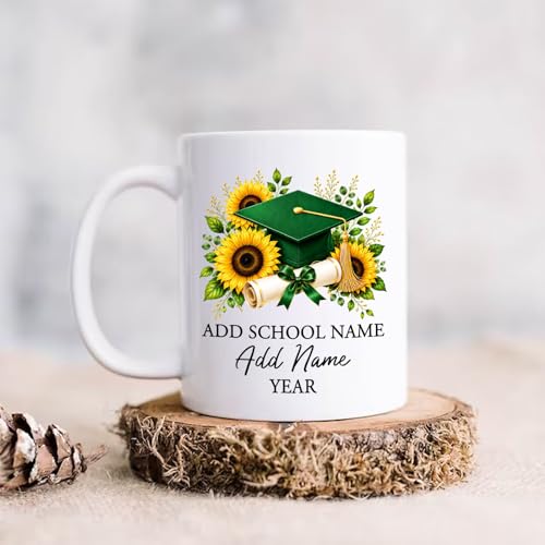 Personalized Graduation Cap Custom School | Customised Coffee Mug | 11 OZ