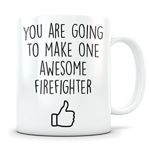 Firefighter Graduation Gifts Future | Ceramic Coffee Mug | 11 OZ