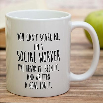 Funny Social Worker Gift Work Graduation | Ceramic Coffee Mug | 11 OZ