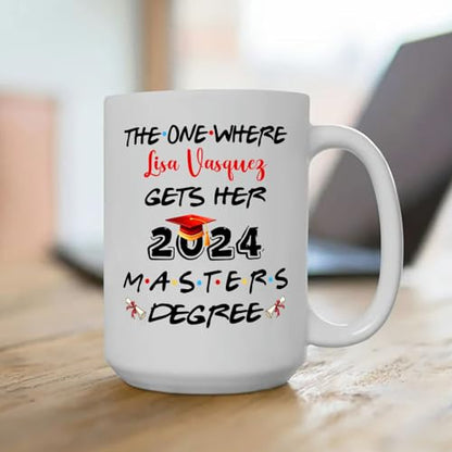 Personalized Graduation Master Degree The | Customised Coffee Mug | 11 OZ