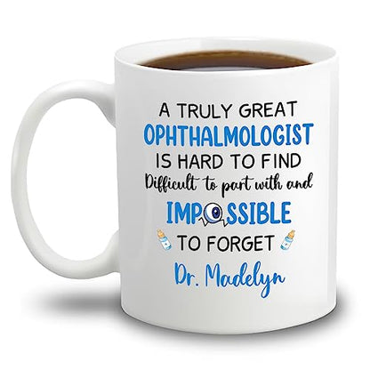 Personalized Retired Ophthalmologist Gift | Customised Coffee Mug | 11 OZ
