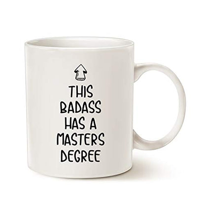 MAUAG Funny Graduation Gift This Badass Has a | Ceramic Coffee Mug | 11 OZ