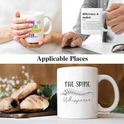XQLZY The Spine Whisperer Funny Chiropractor | Ceramic Coffee Mug | 11 OZ