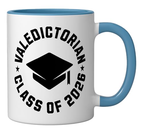 Valedictorian Class Of 2026 Graduation | Ceramic Coffee Mug | 11 OZ
