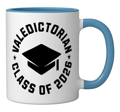 Valedictorian Class Of 2026 Graduation | Ceramic Coffee Mug | 11 OZ