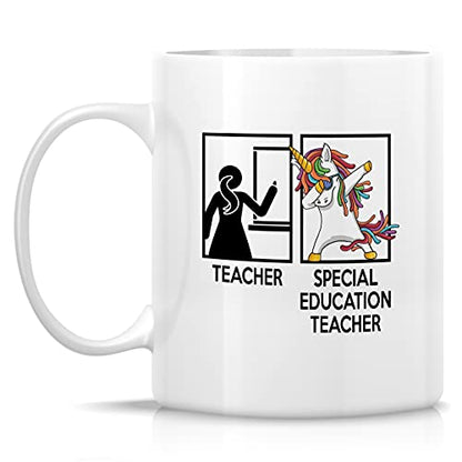 Funny Special Education Teacher Dabbing | Ceramic Coffee Mug | 11 OZ