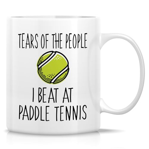 Funny Paddle Tennis Player Tears Of The People | Ceramic Coffee Mug | 11 OZ