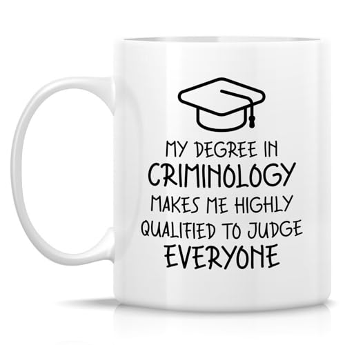 Funny Criminology Graduate Sarcastic or | Ceramic Coffee Mug | 11 OZ