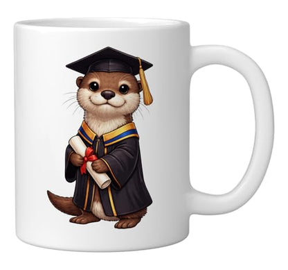 Cute Otter Graduation | Ceramic Coffee Mug | 11 OZ