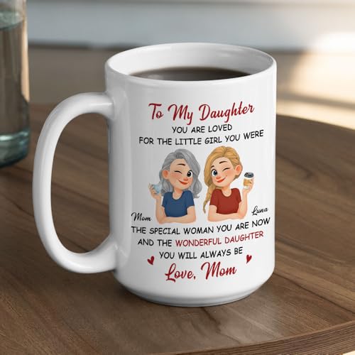 Wrappiness Personalized Daughter from Mom | Customised Coffee Mug | 11 OZ