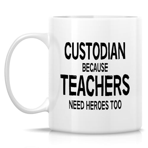 Funny for School Custodian Teacher Assistant | Ceramic Coffee Mug | 11 OZ