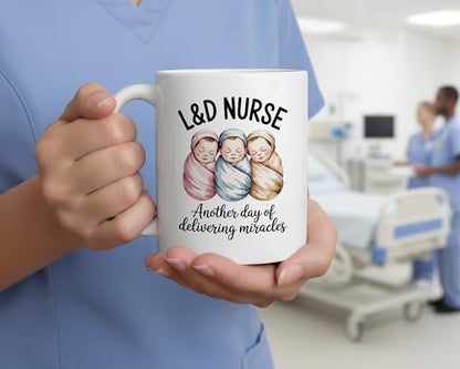 L&D Nurse Labor and Delivery RN Gift for OB | Ceramic Coffee Mug | 11 OZ