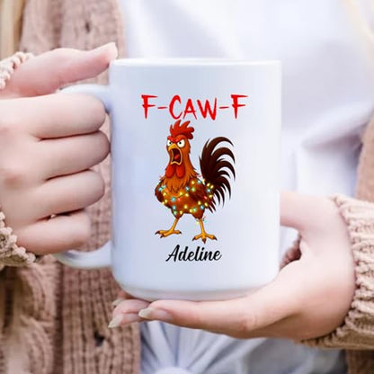 Personalized Chickens Pun Sarcastic Funny | Customised Coffee Mug | 11 OZ