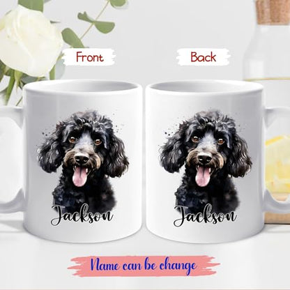Personalized Poodle Accent Poodles Dog | Customised Coffee Mug | 11 OZ