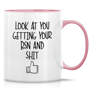 Funny Nurse BSN Bachelor of Science in Funny | Ceramic Coffee Mug | 11 OZ