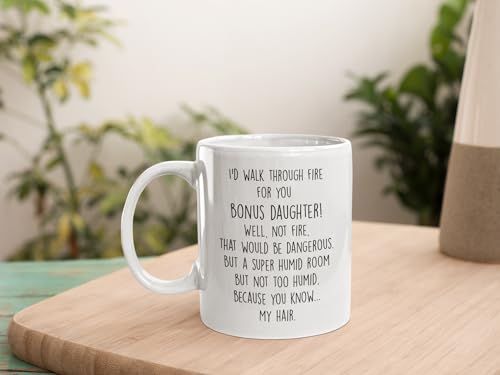 Birthday gifts for Bonus Daughter from Stepmom | Ceramic Coffee Mug | 11 OZ