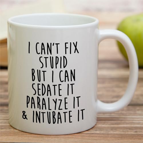 Funny Paramedic or I Can Sedate It Paralyze | Ceramic Coffee Mug | 11 OZ