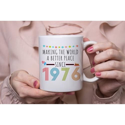 Choinn 50th Birthday Gifts for Women Funny 50 | Ceramic Coffee Mug | 11 OZ
