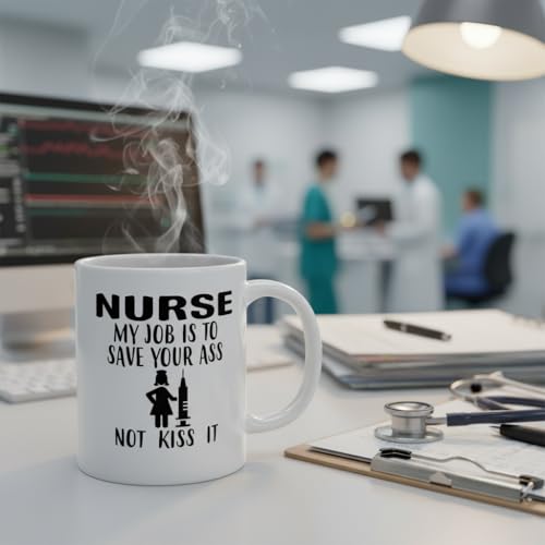 Funny Nurse Definition Cute Birthday Present | Ceramic Coffee Mug | 11 OZ