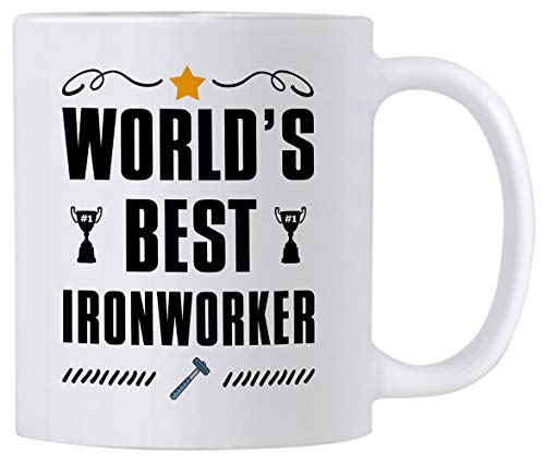 Ironworker Gifts World s Best Iron Worker Gift | Ceramic Coffee Mug | 11 OZ