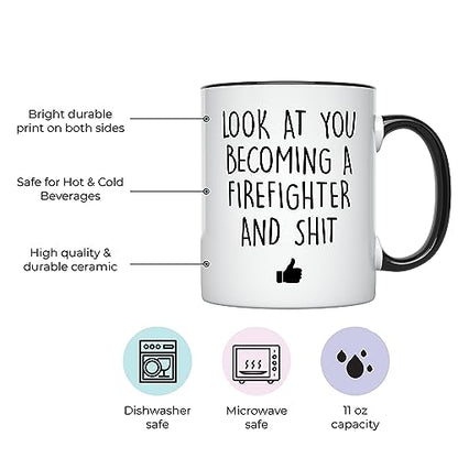 Future Firefighter Graduation for Men Funny | Ceramic Coffee Mug | 11 OZ