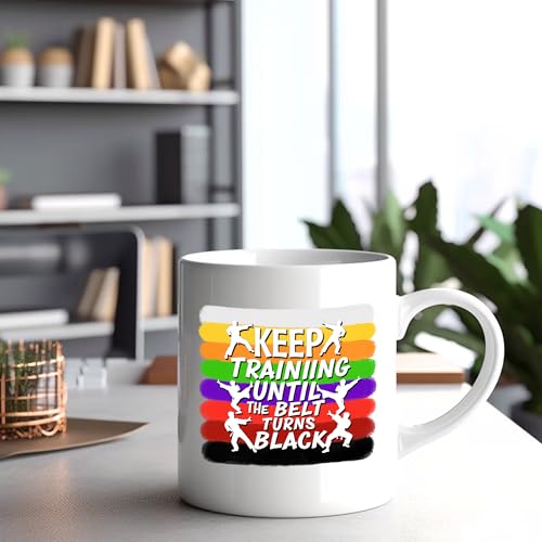 Keep Training Until The Belt Turns Funny Jiu | Ceramic Coffee Mug | 11 OZ