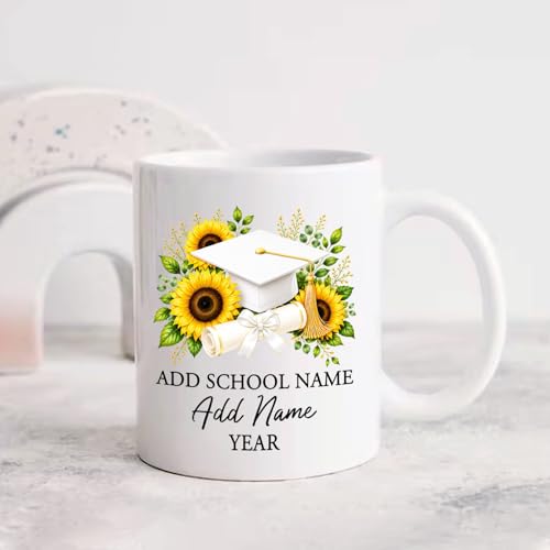 Personalized Graduation Congrats Accent Cap | Customised Coffee Mug | 11 OZ