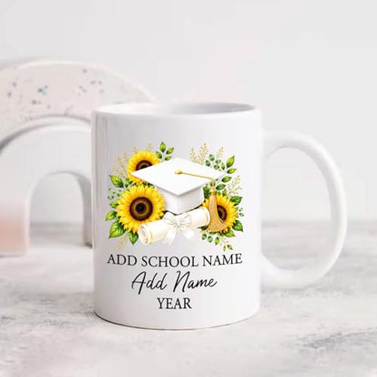 Personalized Graduation Congrats Accent Cap | Customised Coffee Mug | 11 OZ