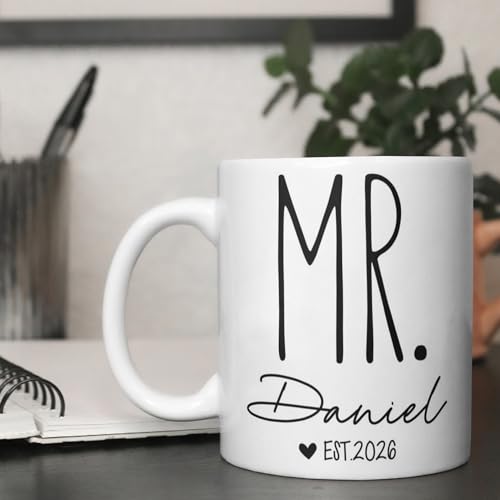 Personalized Couples MR and MRS Custom with | Customised Coffee Mug | 11 OZ