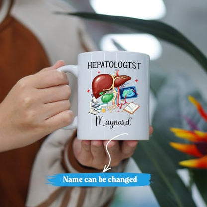 Personalized Hepatologist Hepatology Teacup | Customised Coffee Mug | 11 OZ